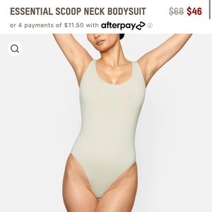 SKIMS essential scoop neck bodysuit